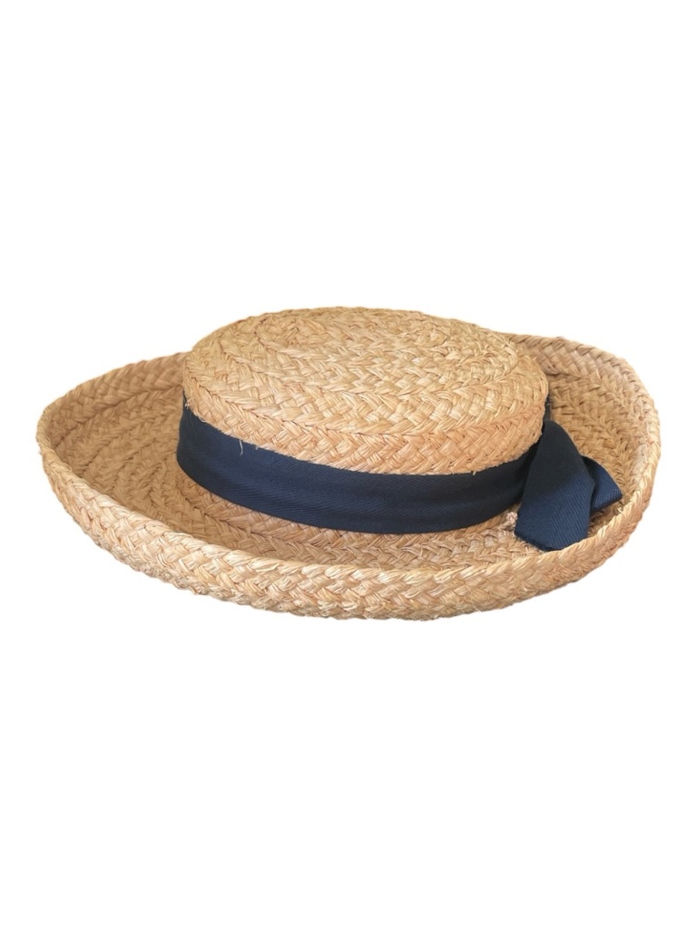 Helen Kaminski Raffia Hat Wide Ribbon Madagascar Weave